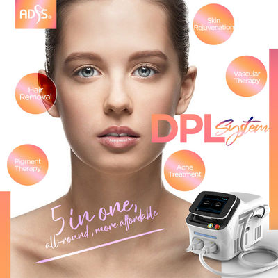 IPL DPL 스킨 활력 회복 기계, 4000W 레이저 관 제거 기계