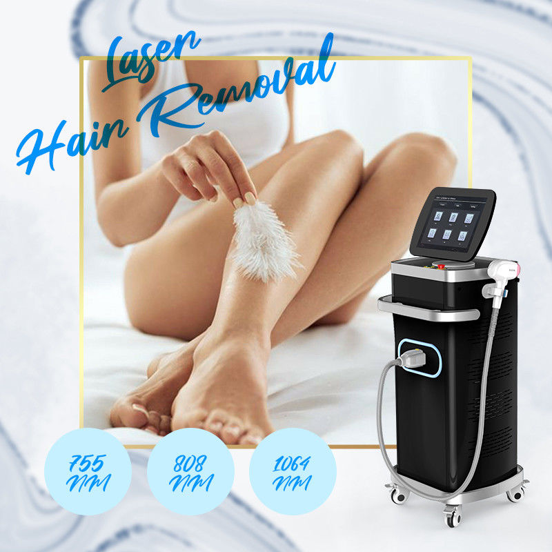 미용실을 위한 의학용 레이저 털 제거 기계 755nm 808nm 1064nm 다이오드 레이저 미 기계